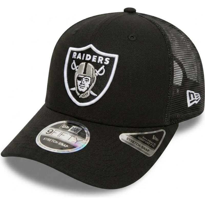 new-era-9seventy-stretch-snap-team-las-vegas-raiders-nfl-black-trucker-hat new-era-9seventy-stretch-snap-team-las-vegas-raiders-nfl-black-trucker-hat