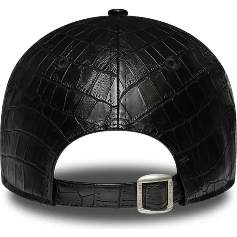 new-era-curved-brim-women-black-logo-9forty-pu-pattern-new-york-yankees-mlb-black-adjustable-cap new-era-curved-brim-women-black-logo-9forty-pu-pattern-new-york-yankees-mlb-black-adjustable-cap