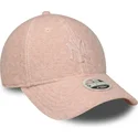 new-era-curved-brim-women-pink-logo-9forty-m-crown-winter-borg-new-york-yankees-mlb-pink-snapback-cap
