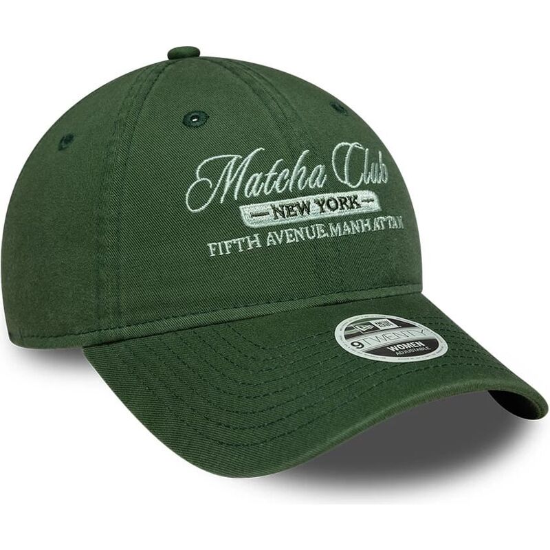 new-era-curved-brim-women-9twenty-matcha-club-green-adjustable-cap