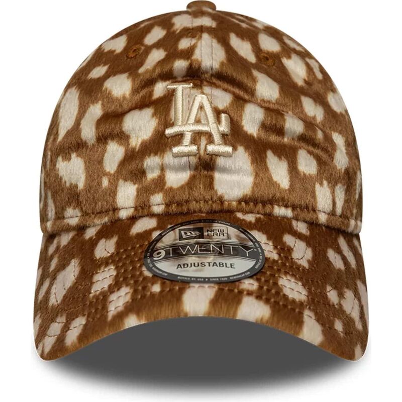 new-era-curved-brim-9twenty-animal-print-los-angeles-dodgers-mlb-brown-adjustable-cap