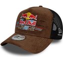 new-era-a-frame-distressed-cord-red-bull-racing-formula-1-brown-and-black-trucker-hat