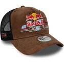 new-era-a-frame-distressed-cord-red-bull-racing-formula-1-brown-and-black-trucker-hat