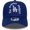 new-era-a-frame-wordmark-los-angeles-dodgers-mlb-blue-trucker-hat