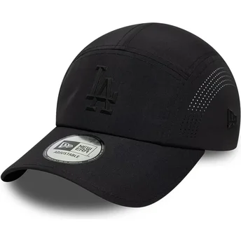 New Era Black Logo Runner Tech Midi Los Angeles Dodgers MLB Black Trucker Hat