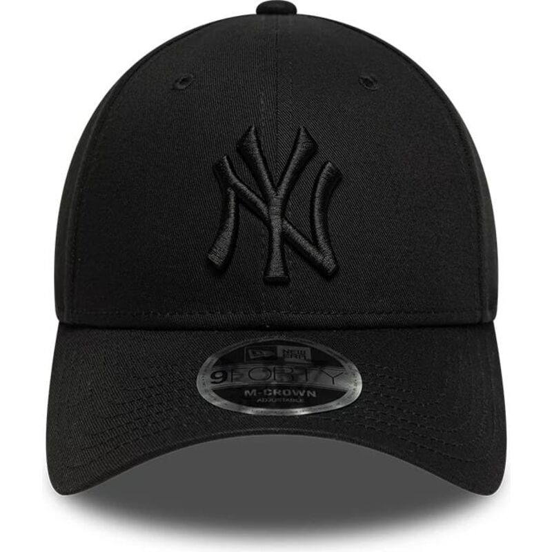 new-era-curved-brim-black-logo-9forty-m-crown-new-york-yankees-mlb-black-snapback-cap