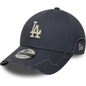 New Era Curved Brim 9FORTY Stitched Los Angeles Dodgers MLB Grey Adjustable Cap