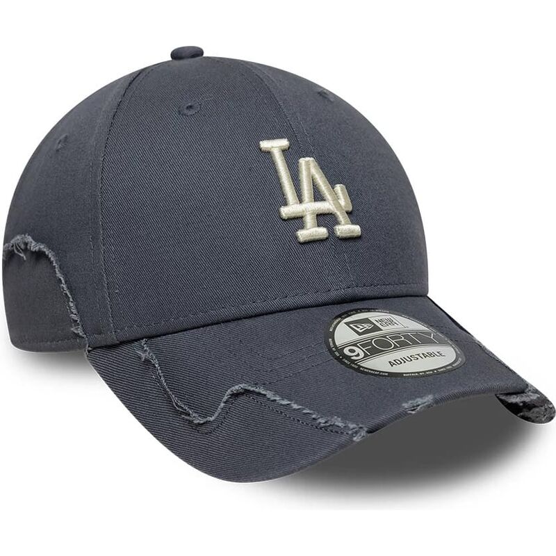new-era-curved-brim-9forty-stitched-los-angeles-dodgers-mlb-grey-adjustable-cap