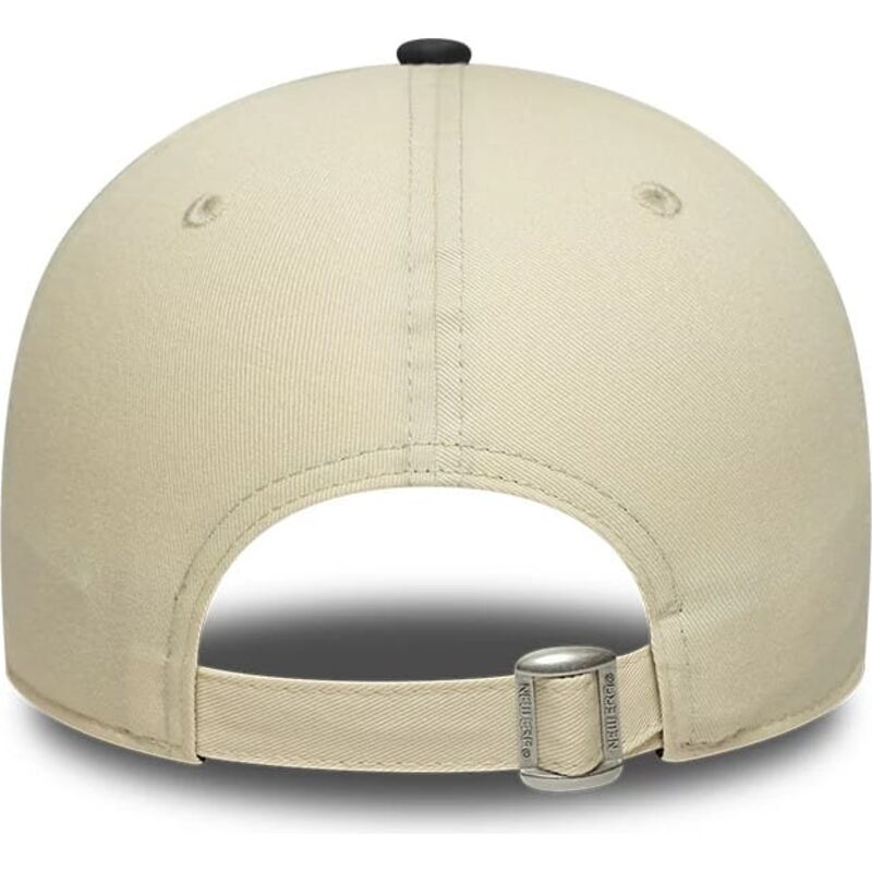 new-era-curved-brim-9forty-colour-block-los-angeles-lakers-nba-beige-and-black-adjustable-cap