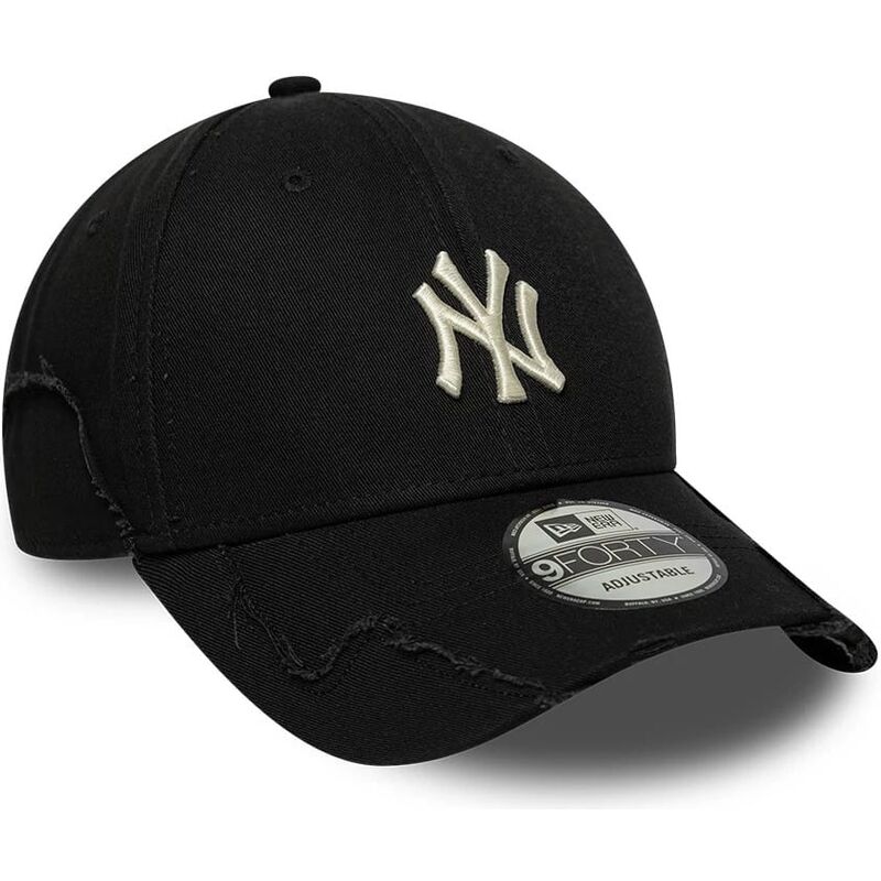 new-era-curved-brim-9forty-stitched-new-york-yankees-mlb-black-adjustable-cap