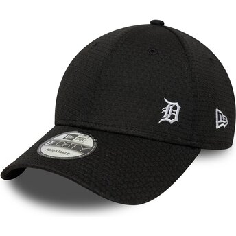 New Era Curved Brim 9FORTY Flawless Mesh Detroit Tigers MLB Black Adjustable Cap