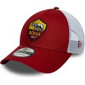 new-era-9forty-league-associazione-sportiva-roma-serie-a-red-and-white-adjustable-trucker-hat
