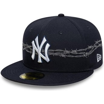 New Era Flat Brim 59FIFTY Icon New York Yankees MLB Navy...