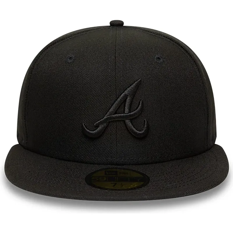 new-era-flat-brim-black-logo-59fifty-atlanta-braves-mlb-black-fitted-cap