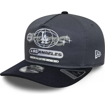 New Era Curved Brim 19TWENTY Graphic Los Angeles Dodgers MLB Grey and Navy Blue Snapback Cap