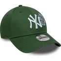 new-era-curved-brim-9forty-food-icon-new-york-yankees-mlb-green-adjustable-cap