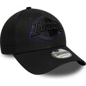 new-era-curved-brim-purple-logo-9forty-outline-los-angeles-lakers-nba-black-adjustable-cap