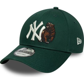 New Era Curved Brim 9FORTY Outdoor Icon New York Yankees MLB Green Adjustable Cap