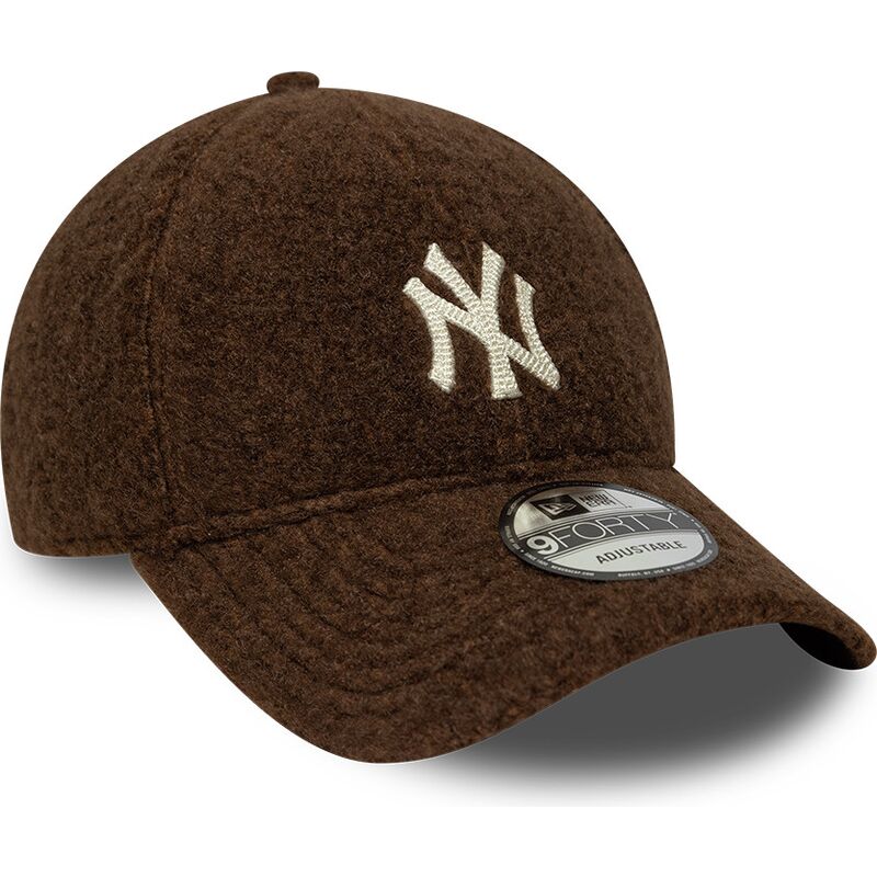 new-era-curved-brim-9forty-winter-borg-new-york-yankees-mlb-brown-snapback-cap