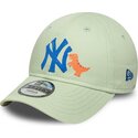 new-era-curved-brim-youth-blue-logo-9forty-dino-icon-new-york-yankees-mlb-green-adjustable-cap