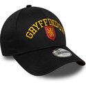 new-era-curved-brim-youth-9forty-wordmark-harry-potter-gryffindor-black-snapback-cap