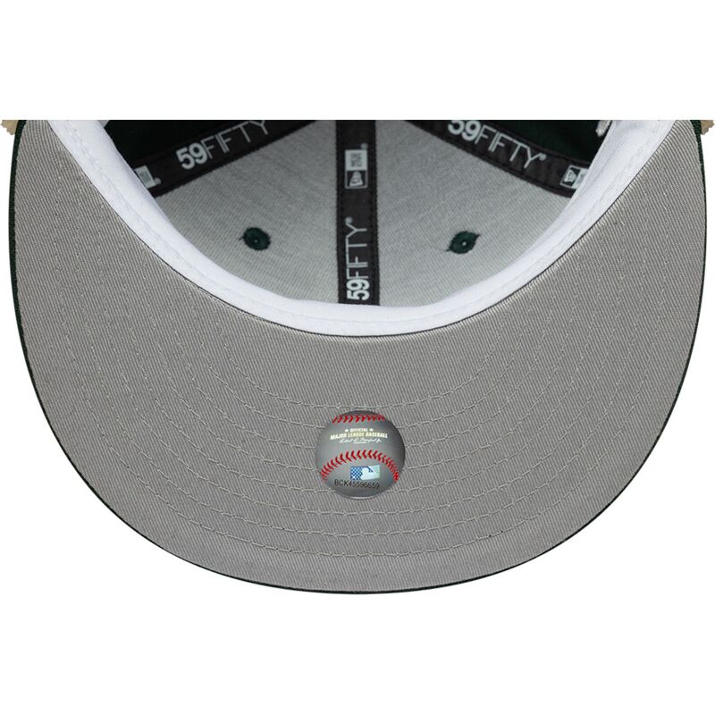 new-era-flat-brim-59fifty-dogear-world-series-oakland-athletics-mlb-green-fitted-cap