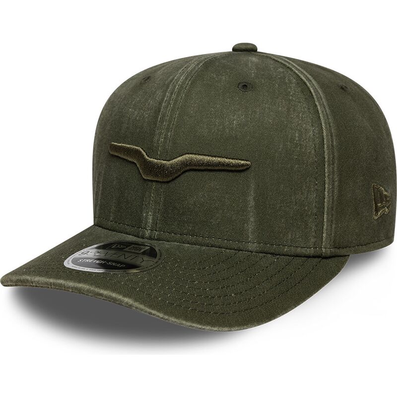 new-era-curved-brim-green-logo-9seventy-stretch-snap-logo-moto-guzzi-green-snapback-cap