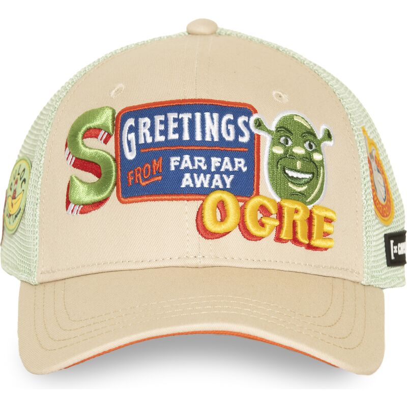 capslab-shrek-shr1-cpspatcb-beige-and-green-trucker-hat