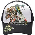 ed-hardy-snake-and-skull-black-and-white-trucker-hat