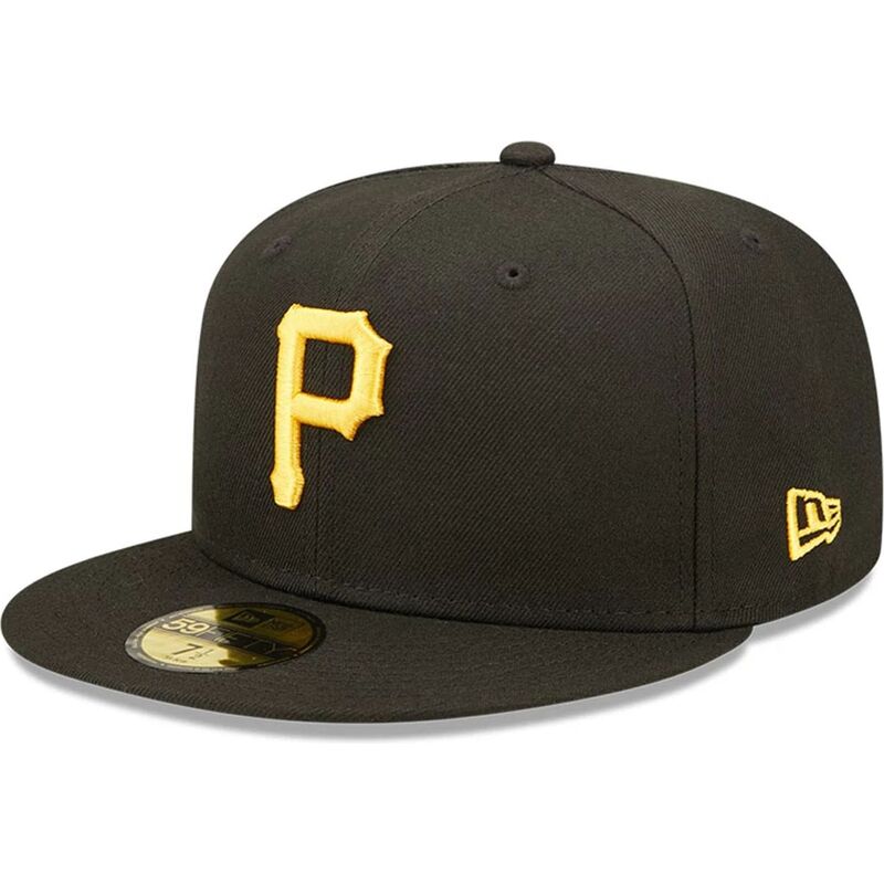 new-era-flat-brim-59fifty-ac-perf-pittsburgh-pirates-mlb-black-fitted-cap new-era-flat-brim-59fifty-ac-perf-pittsburgh-pirates-mlb-black-fitted-cap