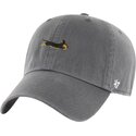47-brand-curved-brim-dog-clean-up-base-runner-icon-dog-grey-adjustable-cap