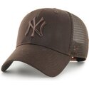 47-brand-brown-logo-mvp-branson-new-york-yankees-mlb-brown-trucker-hat