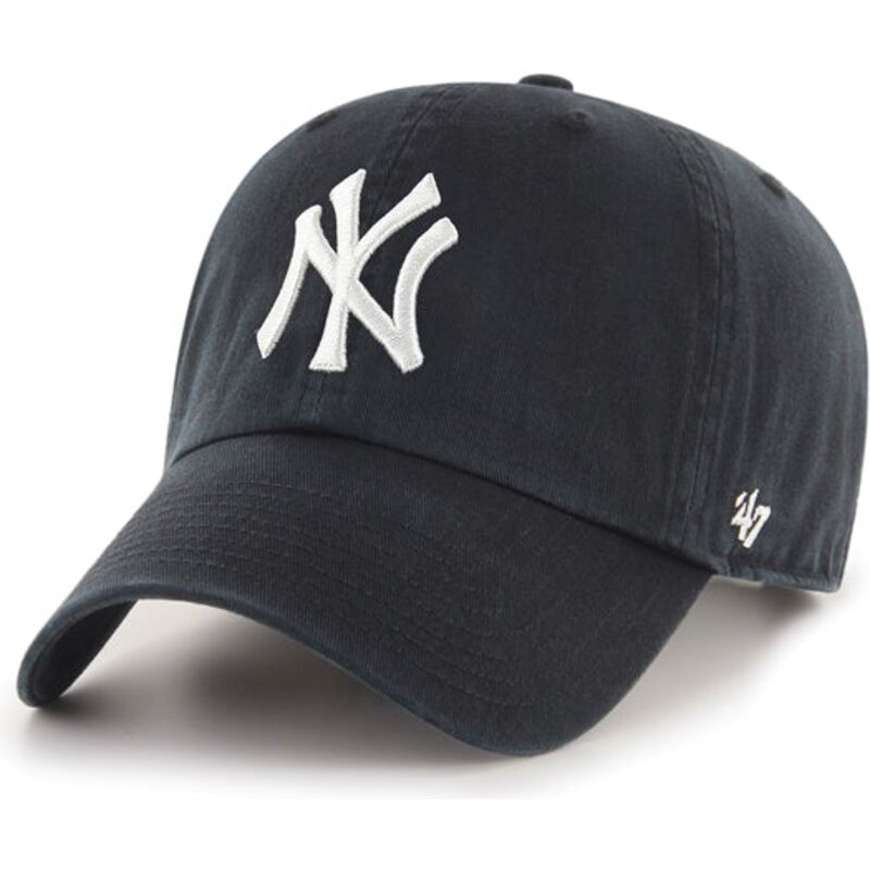 47-brand-curved-brim-new-york-yankees-mlb-clean-up-black-cap