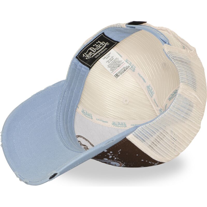 von-dutch-tag04-brown-and-blue-trucker-hat von-dutch-tag04-brown-and-blue-trucker-hat