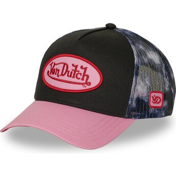 Von Dutch SPACE Black and Pink Trucker Hat