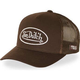 Von Dutch LOFB51 Brown Adjustable Trucker Hat