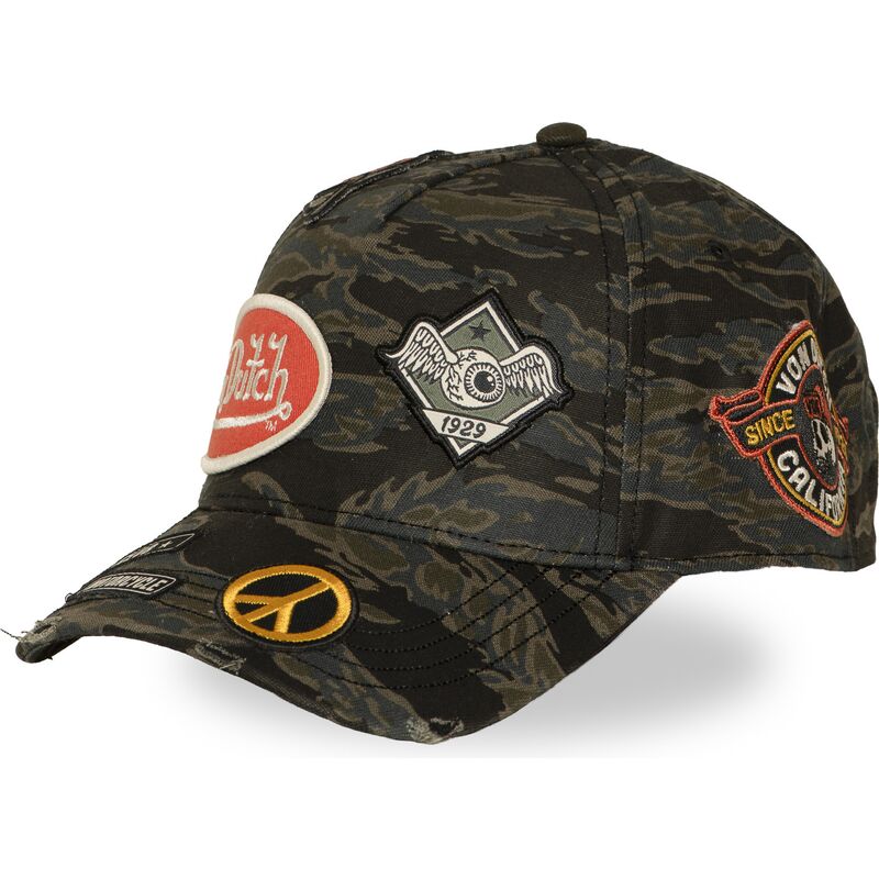 von-dutch-curved-brim-kamo02-camouflage-snapback-cap von-dutch-curved-brim-kamo02-camouflage-snapback-cap