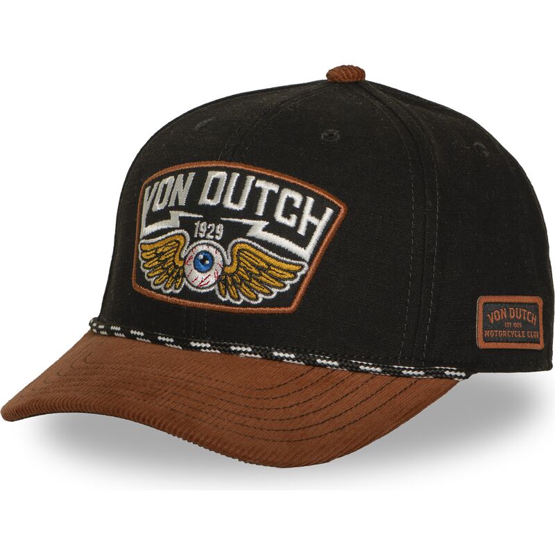 von-dutch-curved-brim-sem16-brown-snapback-cap von-dutch-curved-brim-sem16-brown-snapback-cap