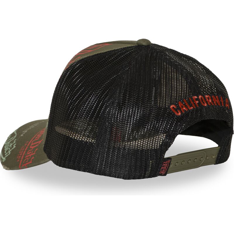 von-dutch-cafe12-green-and-black-trucker-hat von-dutch-cafe12-green-and-black-trucker-hat