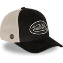 von-dutch-lof-b50-black-and-beige-adjustable-trucker-hat