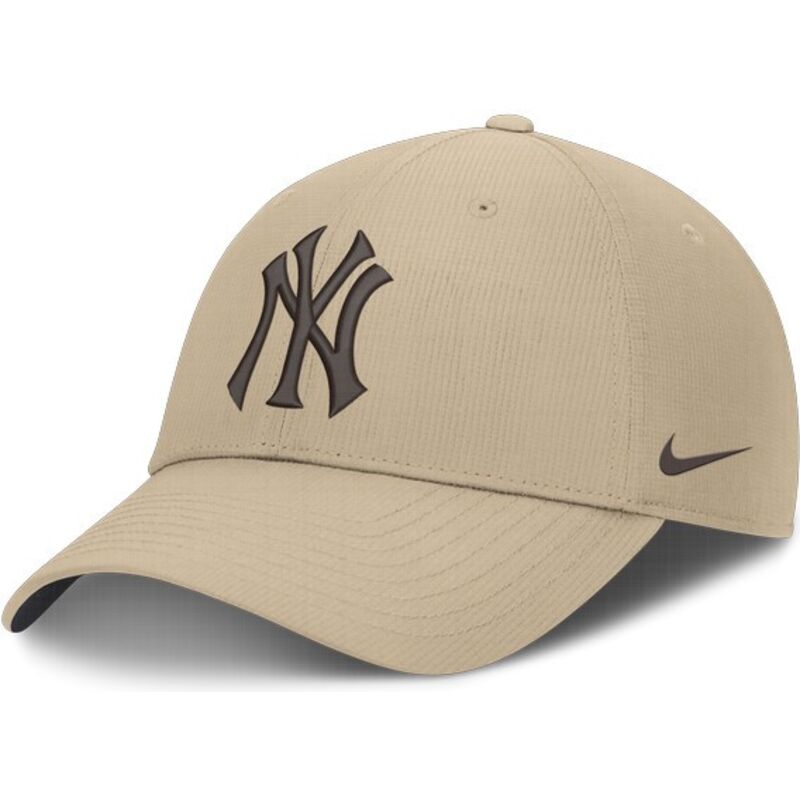 nike-curved-brim-brown-logo-club-structured-uv-poly-ripstop-new-york-yankees-mlb-beige-adjustable-cap nike-curved-brim-brown-logo-club-structured-uv-poly-ripstop-new-york-yankees-mlb-beige-adjustable-cap