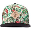 djinns-flat-brim-woven-jungle-green-and-black-snapback-cap