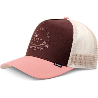 Djinns HFT Lazy Bird Brown and Pink Trucker Hat