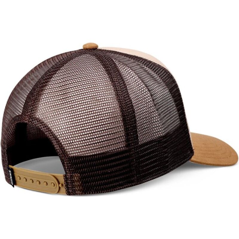 djinns-hft-lazy-bird-beige-and-brown-trucker-hat