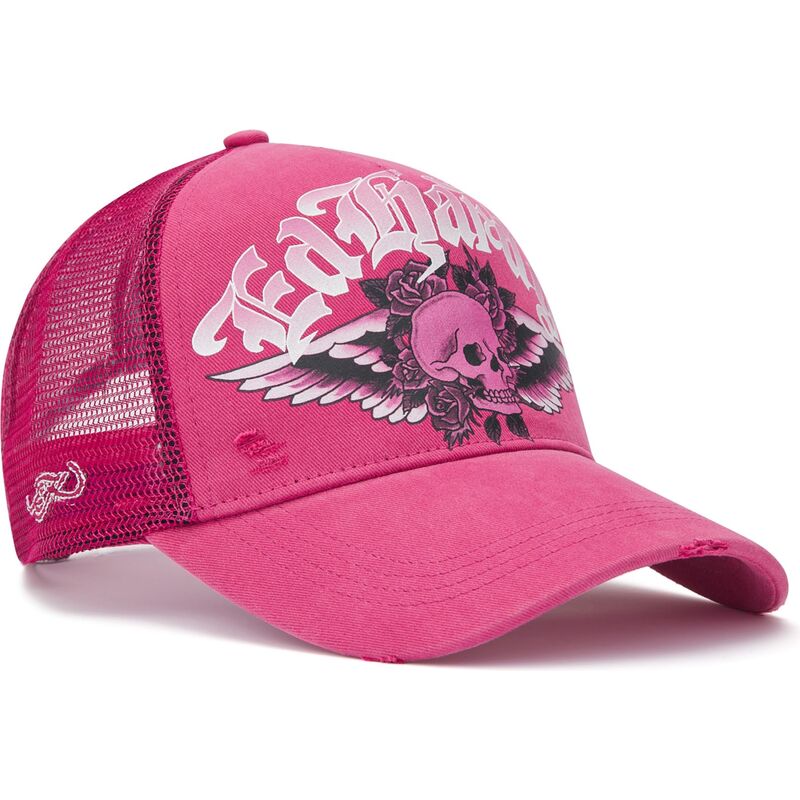 ed-hardy-flaming-gothic-skull-washed-pink-trucker-hat
