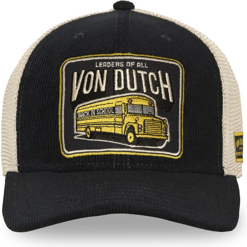 von-dutch-sem14-navy-blue-and-beige-trucker-hat von-dutch-sem14-navy-blue-and-beige-trucker-hat