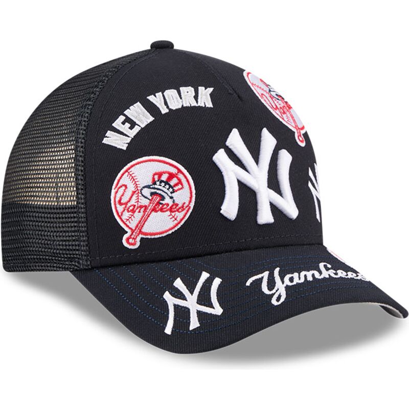 new-era-9forty-m-crown-a-frame-all-over-new-york-yankees-mlb-navy-blue-trucker-hat new-era-9forty-m-crown-a-frame-all-over-new-york-yankees-mlb-navy-blue-trucker-hat