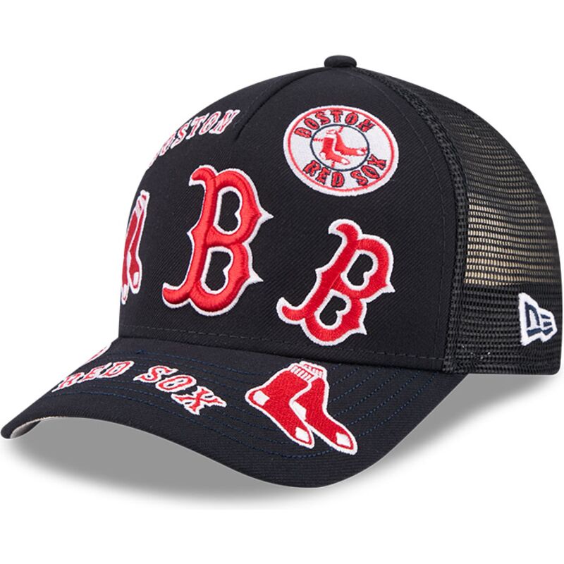 new-era-9forty-m-crown-a-frame-all-over-boston-red-sox-mlb-navy-blue-trucker-hat new-era-9forty-m-crown-a-frame-all-over-boston-red-sox-mlb-navy-blue-trucker-hat