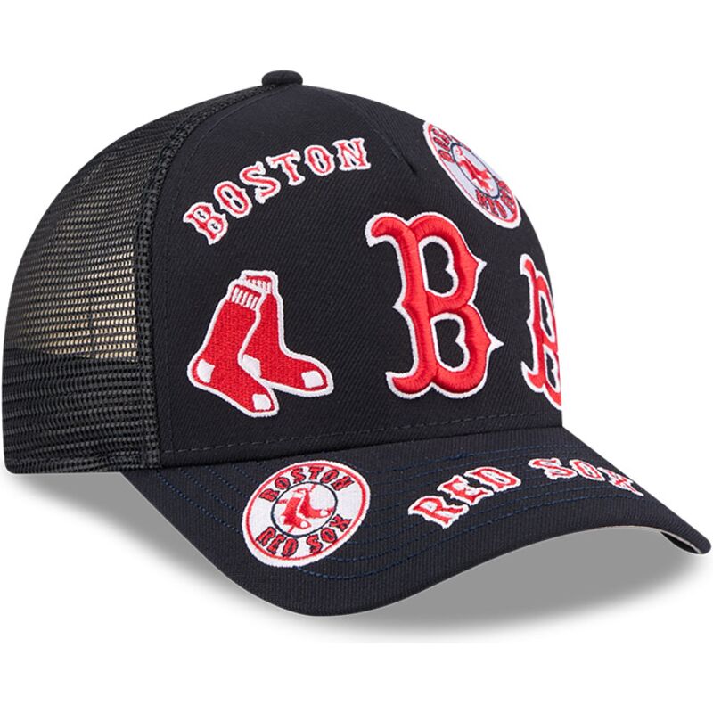 new-era-9forty-m-crown-a-frame-all-over-boston-red-sox-mlb-navy-blue-trucker-hat new-era-9forty-m-crown-a-frame-all-over-boston-red-sox-mlb-navy-blue-trucker-hat