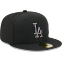 new-era-flat-brim-grey-logo-59fifty-side-script-los-angeles-dodgers-mlb-black-fitted-cap